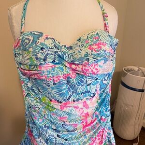 Lilly Pulitzer flamenco tankini top